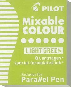 Pilot Patrone Parallel Pen Standard-Tintenpatrone hellgrün, 6er-Pack