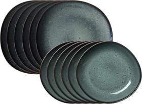 like by Villeroy & Boch Lave Gris Tafelservice, 12-tlg.