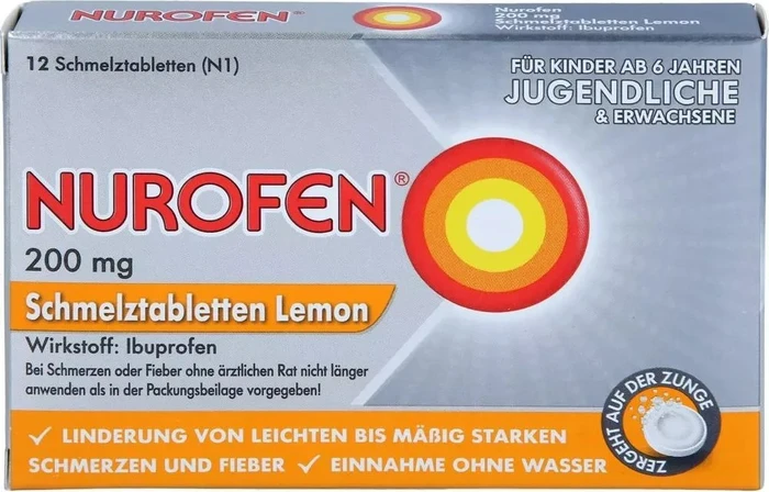 Nurofen Lemon 200mg Schmelztabletten