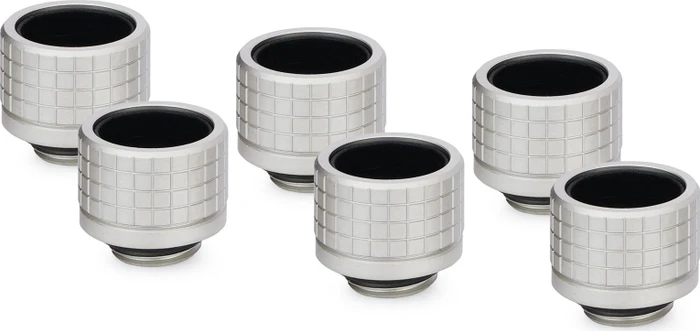 Thermal Grizzly DeltaMate Fitting HT16 16mm G1/4" Nickel, 6er-Pack