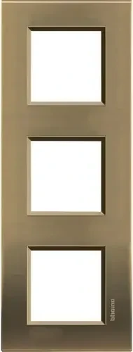 Bticino Livinglight Abdeckrahmen 3-fach, bronze