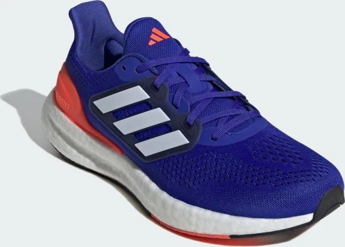 adidas Pureboost 23 lucid blue/zero metalic/solar red (Herren)