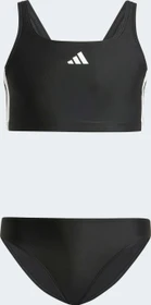 adidas 3-Sreifen V-Back Bikini-Set schwarz/weiß (Junior)