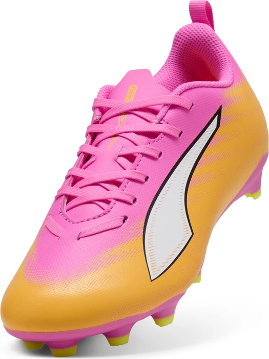 Puma Ultra 6 Play FG/AG poison pink/puma white/sun stream/bright aqua (Junior)