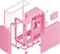 Hyte X50 Strawberry Milk, rosa, Glasfenster Vorschaubild