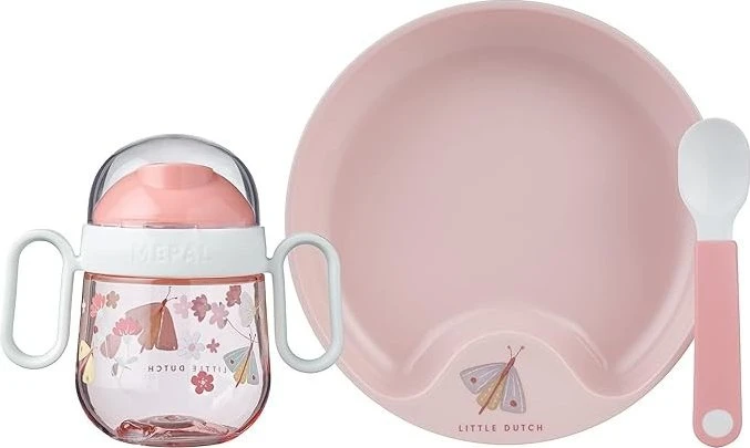 Mepal Mio Babygeschirr Kinderservice flowers & butterflies, 3-tlg.
