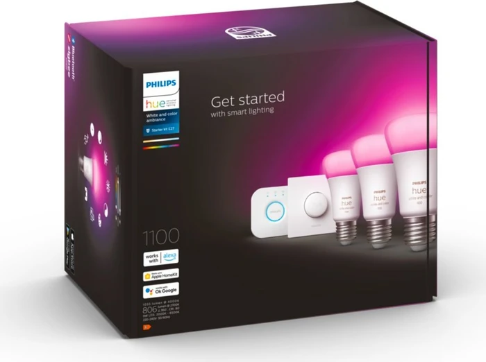 Philips Hue White and Color Ambiance 1100 E27 9W Starter-Kit