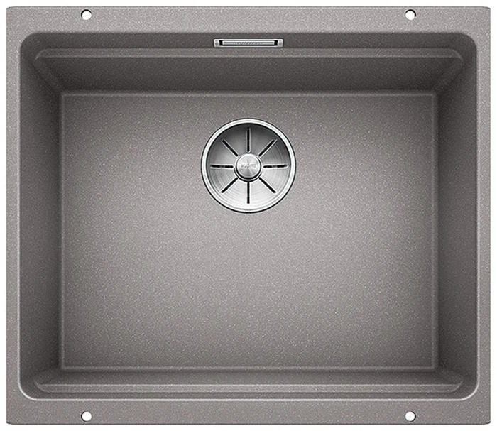 Blanco Etagon 500-U InFino Unterbau Becken mittig alumetallic