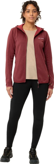 Vaude Valsorda Fleece Hoodie Funktionsjacke dark oak (Damen)