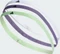 adidas 3er-Pack Haarband semi green spark/shadow violet/white Vorschaubild
