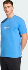 adidas Essentials Linear Single Jersey T-Shirt kurzarm ray blue/off white (Herren)