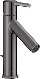 Hansgrohe Axor Starck Einhebel-Waschtischmischer 100 CoolStart mit Hebelgriff und Zugstangen-Ablaufgarnitur polished black chrome