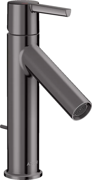 Hansgrohe Axor Starck Einhebel-Waschtischmischer 100 CoolStart mit Hebelgriff und Zugstangen-Ablaufgarnitur polished black chrome