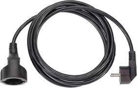 Bachmann Netzkabel Schuko-Verlängerung schwarz, 2m