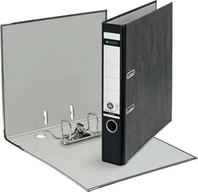 Leitz Qualitäts Ordner 2-Ring 180° CO2 neutral, 50mm, A4, schwarz, 20er-Pack