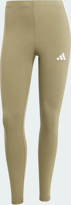 adidas Essentials 3-Streifen Cotton Leggings Hose lang olive strata/white (Damen)