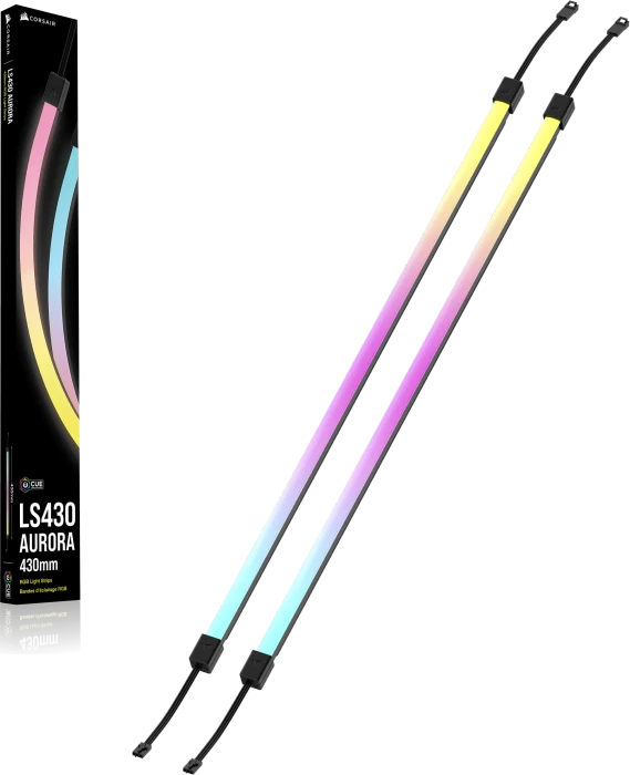 Corsair LS430 Aurora RGB Light Strips für Corsair iCUE, 2x RGB-LED-Streifen