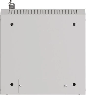 Lanberg WF11 Series 10" Rack Wandschrank 4HE, hängend, Flatpack, Glastür, IP20, RAL 7035, 300mm tief