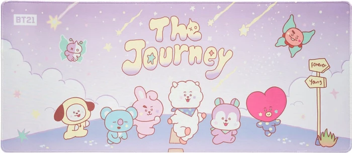 Grupo Erik Editores BT21 K-Pop The Journey XL Mousepad, 800x350mm, mehrfarbig