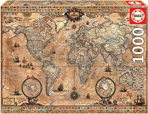 Educa Antique World Map
