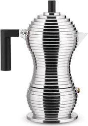 Alessi Pulcina Induktion 3 Tassen Espressokanne schwarz