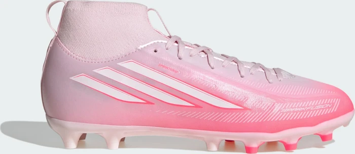 adidas F50 Sparkfusion League Mid Cut FG/AG solar turbo/cloud white/distilled pink (Junior)
