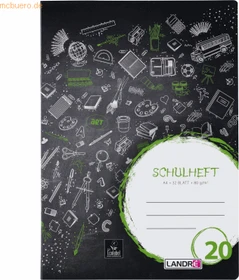 Landré Schulheft, A4, Lineatur 20, 32 Blatt