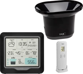 TFA Dostmann Rain Pro Funkwetterstation schwarz, digital
