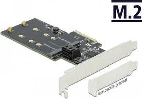 DeLOCK 3x SATA, 2x M.2 SATA, PCIe 3.0 x4 (90499)
