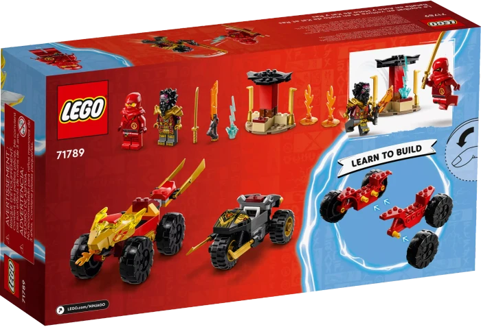 LEGO Ninjago - Verfolgungsjagd mit Kais Flitzer und Ras' Motorrad