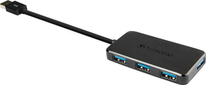 Transcend HUB2 USB-Hub, 4x USB-A 3.0, USB-A 3.0 [Stecker]