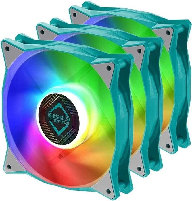 Iceberg Thermal IceGALE ARGB, Teal, 120mm, 3er-Pack