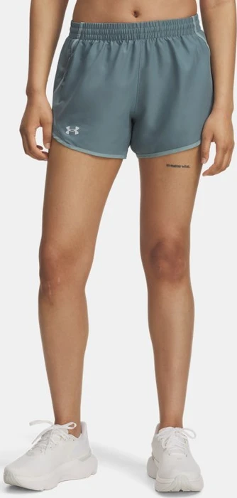 Under Armour Fly By 8cm Hose kurz jasper blue/serpentine/reflective (Damen)