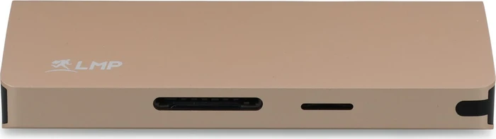 LMP USB-C Travel Dock, 9-Port, USB-C 3.0 [Stecker], gold