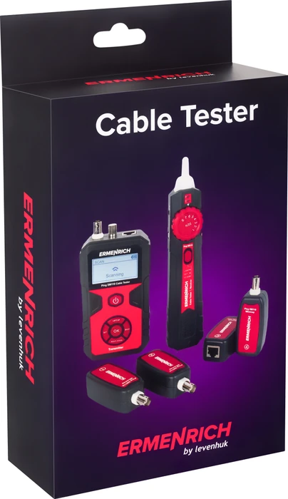 Ermenrich by Levenhuk Ping SM110 Network Cable Tester Kit, Kabel- und Netzwerktester Kit
