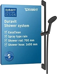 Duravit UV0680001 Brauseset schwarz matt