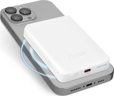 SBS Mobile Mag Power Bank 5000mAh weiß