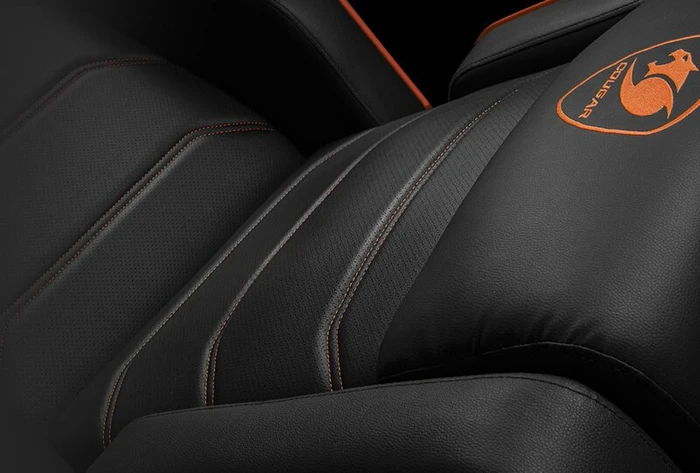 Cougar Ranger S Gaming-Sofa, schwarz/orange