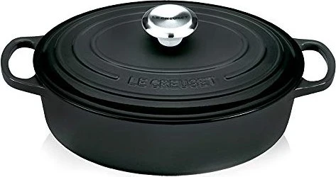 Le Creuset Tradition Gusseisen Bräter oval 27cm schwarz