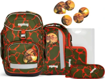 Ergobag Pack FeuerspeiBär 2024 Schulrucksack-Set, 6-tlg.