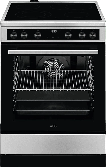 AEG Electrolux CCB6446BBM Elektroherd mit Glaskeramik-Kochfeld
