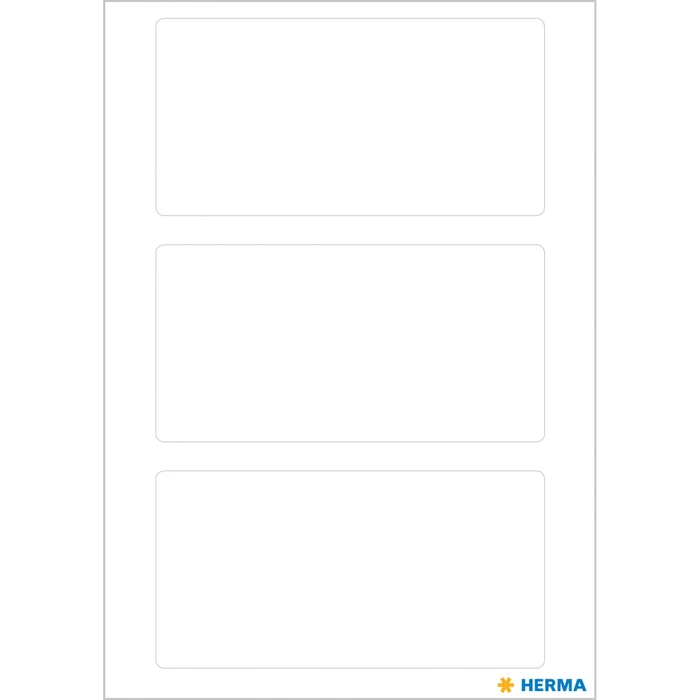 Herma Vielzwecketiketten, 34x67mm, weiß, 7 Blatt (21 Etiketten)