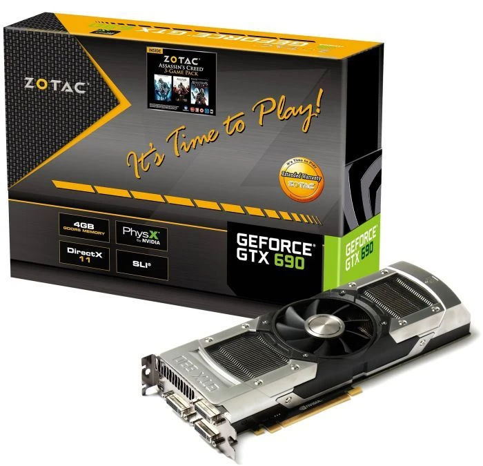 Zotac GeForce GTX 690, 2x 2GB GDDR5, 3x DVI, mDP
