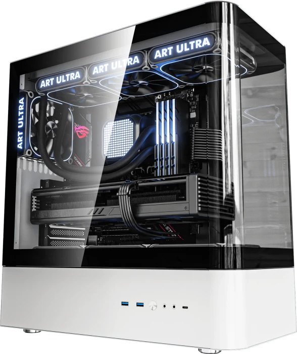 DarkFlash HM1 White, Glasfenster