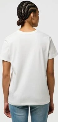 Wrangler Round T-Shirt kurzarm worn white (Damen)