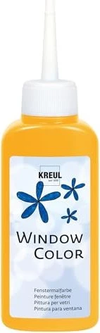 Kreul Window Color Glasmalfarbe, goldgelb, 80ml