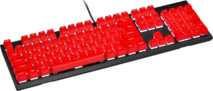 Corsair Pro Keycap Mod Kit, Kunststoff (PBT) Double-Shot, rot, 105 Tasten, ISO-DE