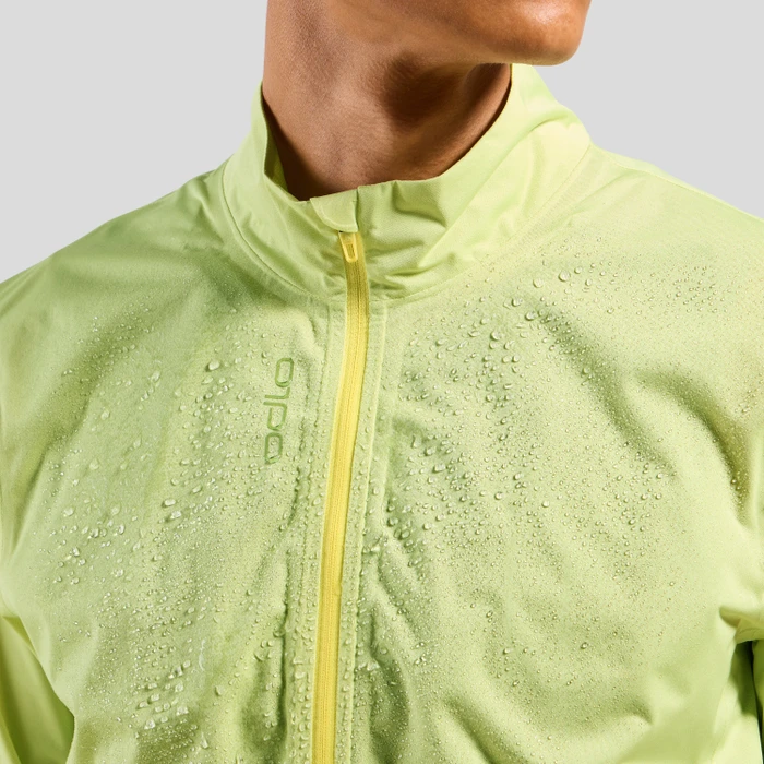 Odlo Zeroweight Performance Knit Fahrradjacke shadow lime (Herren)