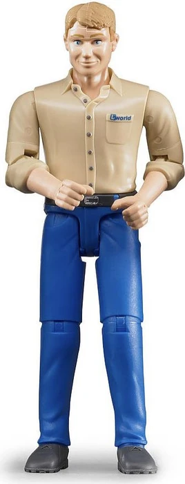 Bruder bworld - Mann mit hellem Hauttyp und blauer Hose