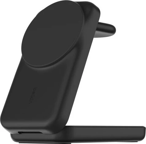Belkin UltraCharge faltbare magnetische 3-in-1-Ladestation mit Qi2 (25W) viereckig schwarz